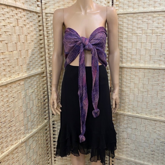 Narda's Purple, Shimmer, Knitted Shawl, Wrap, Scarf. etc - Picture 6 of 8